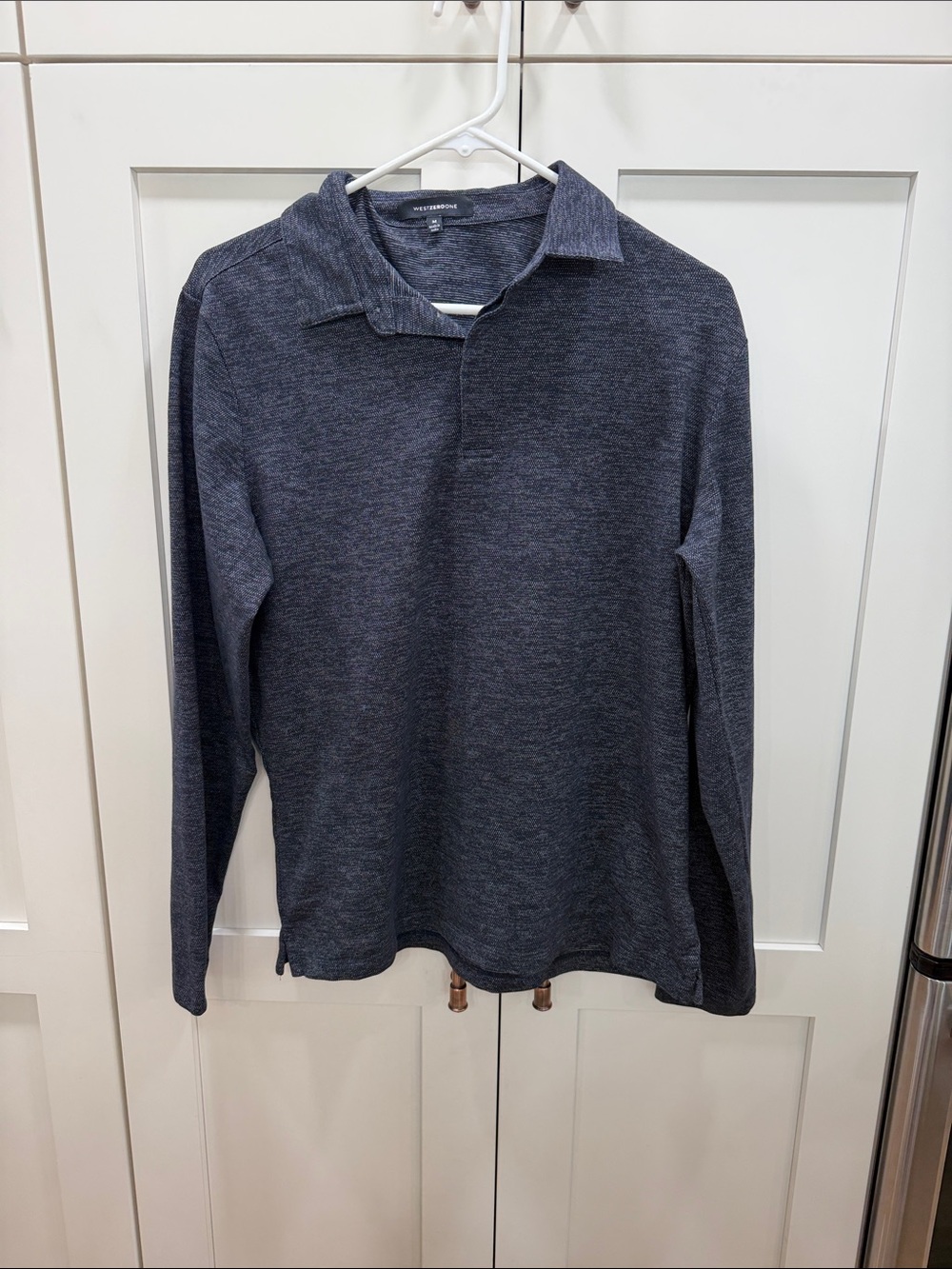 Men's Long-Sleeve Polo Shirt - Charcoal Heather